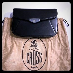 Mark Cross black clutch